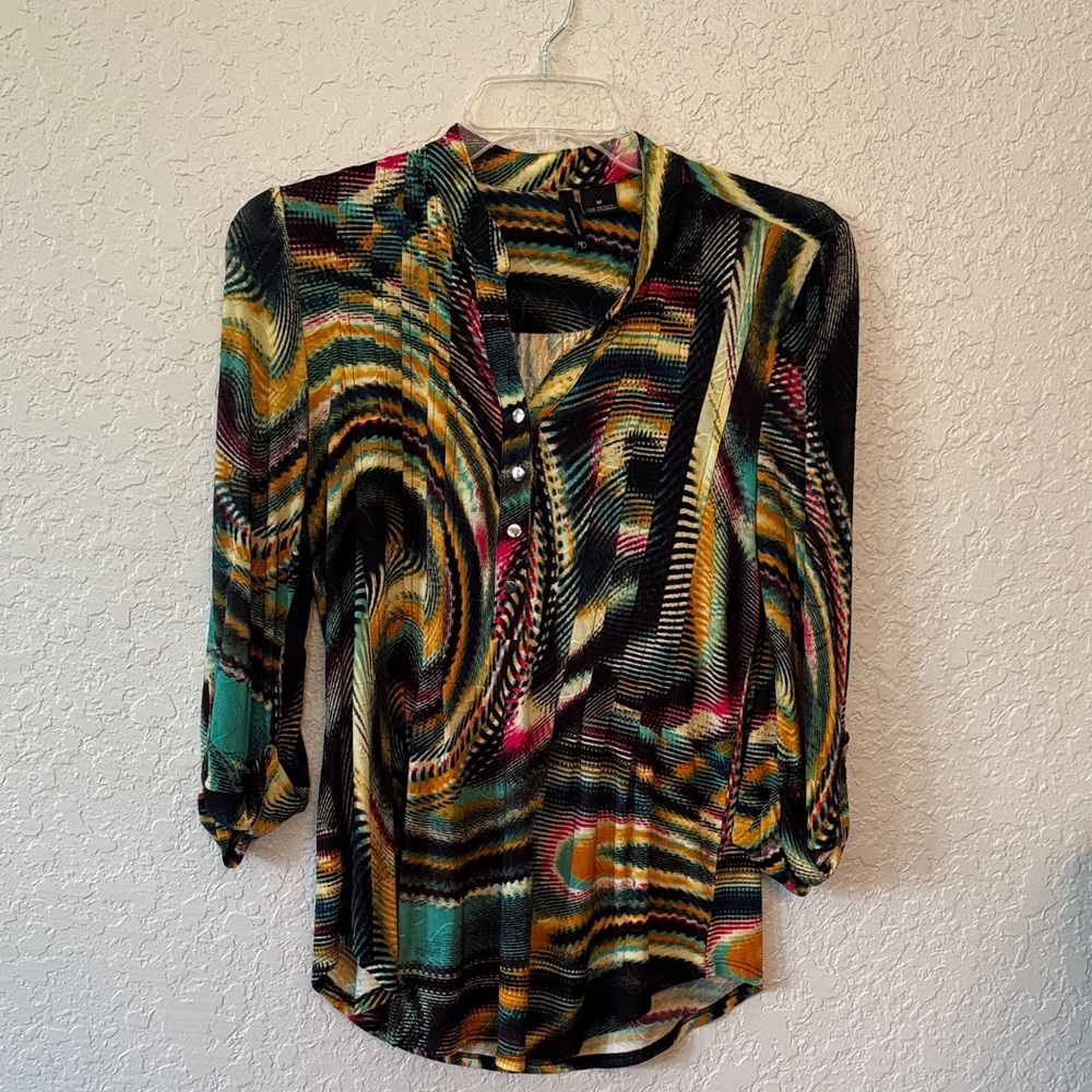 New Directions Multicolor blouse